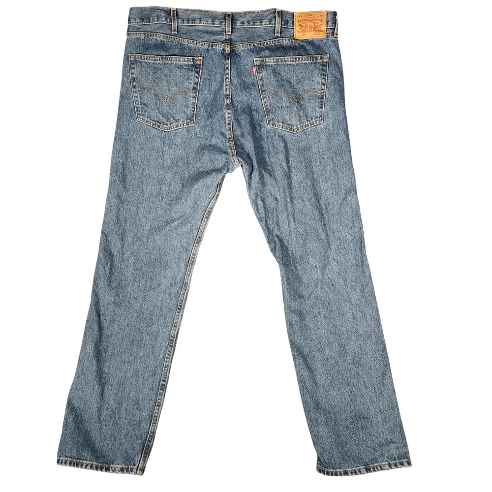 Levi's 505 Straight Leg Jeans‎ Mens 40x32 Blue Excellent Regular Fit Denim